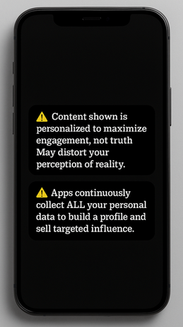 Big tech warning label